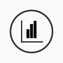 Diagram Icon. Analyze, Statistic Element Symbol - Vector.