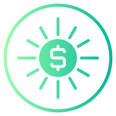 money gradient icon