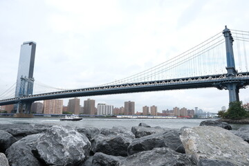 Manhattan Bridge seen from Brooklyn, NYC