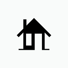 Home Icon. House, Residence Symbol - Vector.