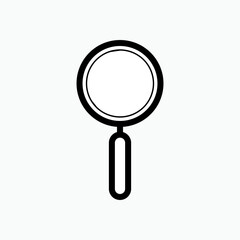 Magnifier Icon - Vector, Search Sign, Symbol to Find. Applied for Design, Presentation, Website or Apps Elements.