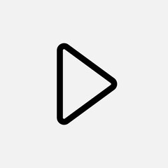 Right Arrow Icon. Flow Direction Symbol.