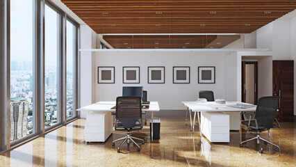 illustration of office space.
