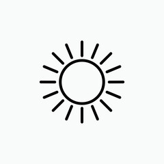 Summer Icon. Sun Symbol - Vector.