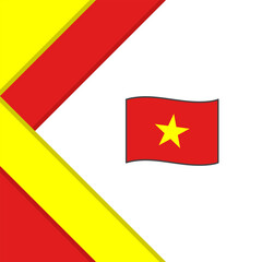 Vietnam Flag Abstract Background Design Template. Vietnam Independence Day Banner Social Media Post. Vietnam Illustration
