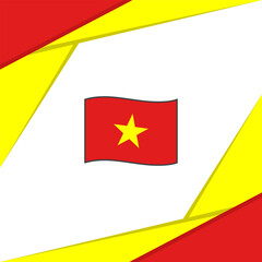 Vietnam Flag Abstract Background Design Template. Vietnam Independence Day Banner Social Media Post. Vietnam