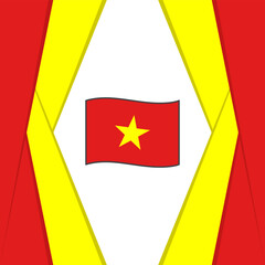 Vietnam Flag Abstract Background Design Template. Vietnam Independence Day Banner Social Media Post. Vietnam Background