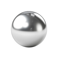 3D metallic silver ball clip art - obrazy, fototapety, plakaty