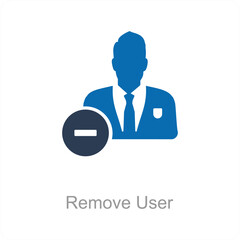 Remove User and user icon concept