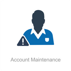 Account Maintenance and repair icon concept