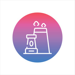 Factroy icon vector stock illustration