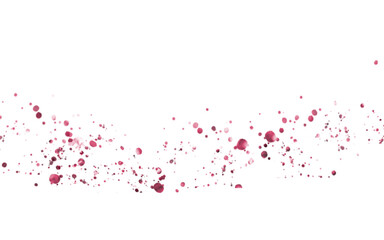 abstract background of pink and red dots. The dots have different sizes and transparency. They are arranged in a wave pattern. The image has a minimalistic and clean design. - obrazy, fototapety, plakaty