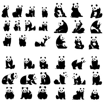 Ícones de panda em SVG, PNG, AI para baixar.