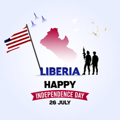 Liberia Independence Day social media post and web banner