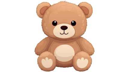 cute toy bears on white background.
