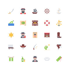 pirate icon set