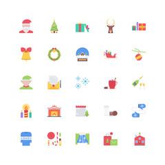 christmas icon set