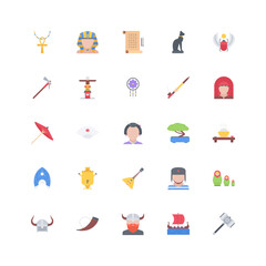 culture icon set