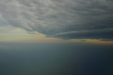 clouds over the lake