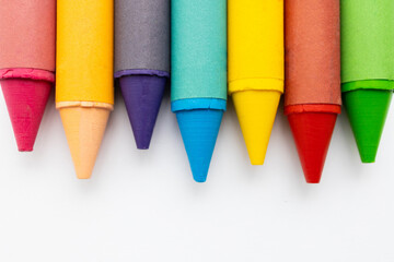 Seven colors crayon pencils, art equipment for kids