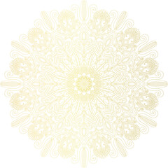 Golden mandala.Mandala de lujo .color dorado