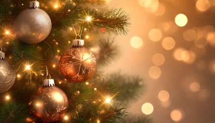 Fototapeta na wymiar Christmas tree with lights