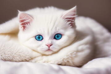 An adorable little kitten. The Adventures of a Cute Little Kitten. Generative AI