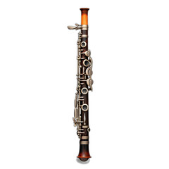 clarinet isolated on transparent or white background, png