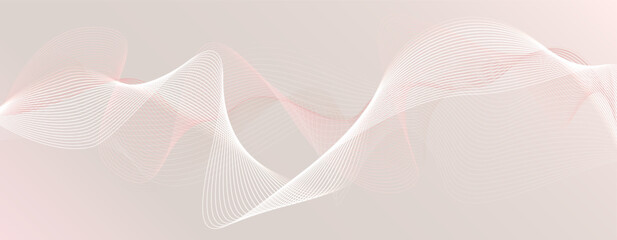 Background in muted gray pink peach shades with waves. Minimalistic covers. Minimal wall art.
