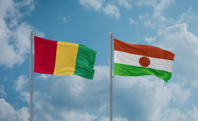 Niger national flags, country relationship concept