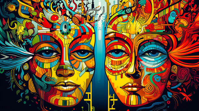 Masques color&eacute;s