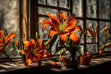 still life with flowers