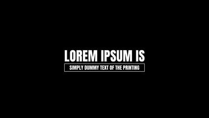 Simple Animated Title