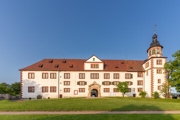 Fototapeta na wymiar Schloss Wilhelmsburg in Schmalkalden/Thüringen im Sommer, Renaissance, Renaissanceschloss