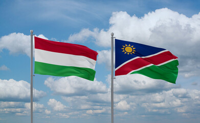 Namibia and Hungary, country relationship concept