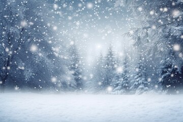 Naklejka premium Winter wonderland. Glistening snowscape. Frosted forest. Captivating scenery. Christmas magic. Snowy landscape at sunrise. Holiday delight. Icy decorations