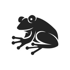 frog logo template Isolated. Brand Identity. Icon Abstract Vector graphic