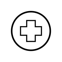 Fototapeta premium Medical cross symbol, Medical icon