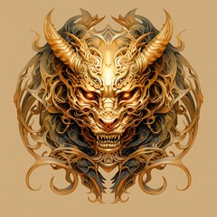 golden dragon ornament