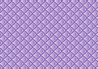 Pattern white petals on purple graphic abstract texture tribal geometric symbol retro style vintage classic illustration decorative wallpaper backdrop template print textile cloth rug tile mosaic