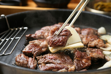 치즈 위에 소고기, Grilled Sirloin
