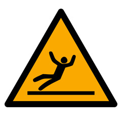Vector graphic of ISO 7010 sign warning for slippery surface
