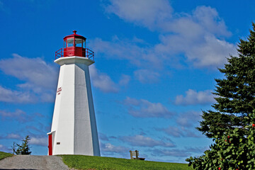 Fototapeta na wymiar Cape George Lighthouse in Nova Scotia