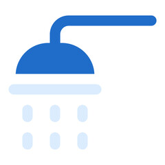 Shower duo tone color icon