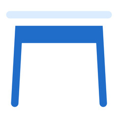 Table duo tone color icon
