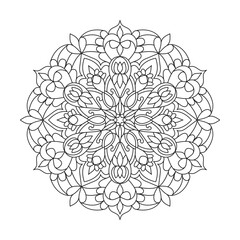  Creativity Mandala of Coloring Book Page or Paper Cutting for Kids