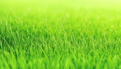 Fototapeta premium Close Up Photo of Green Lawn. Fresh Green Grass Texture Background.