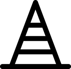 Traffic cone icon
