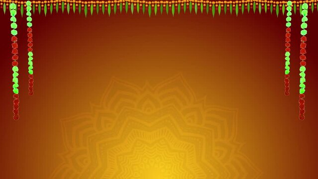 Devotional Decoration Gradient Orange and Yellow Background