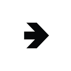 black arrow icon transparant backgorund flat design bold arrow right direction symbol
